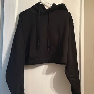 Alo cropped hoodie small black